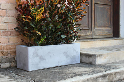 Macetero Rectangular Color Cemento